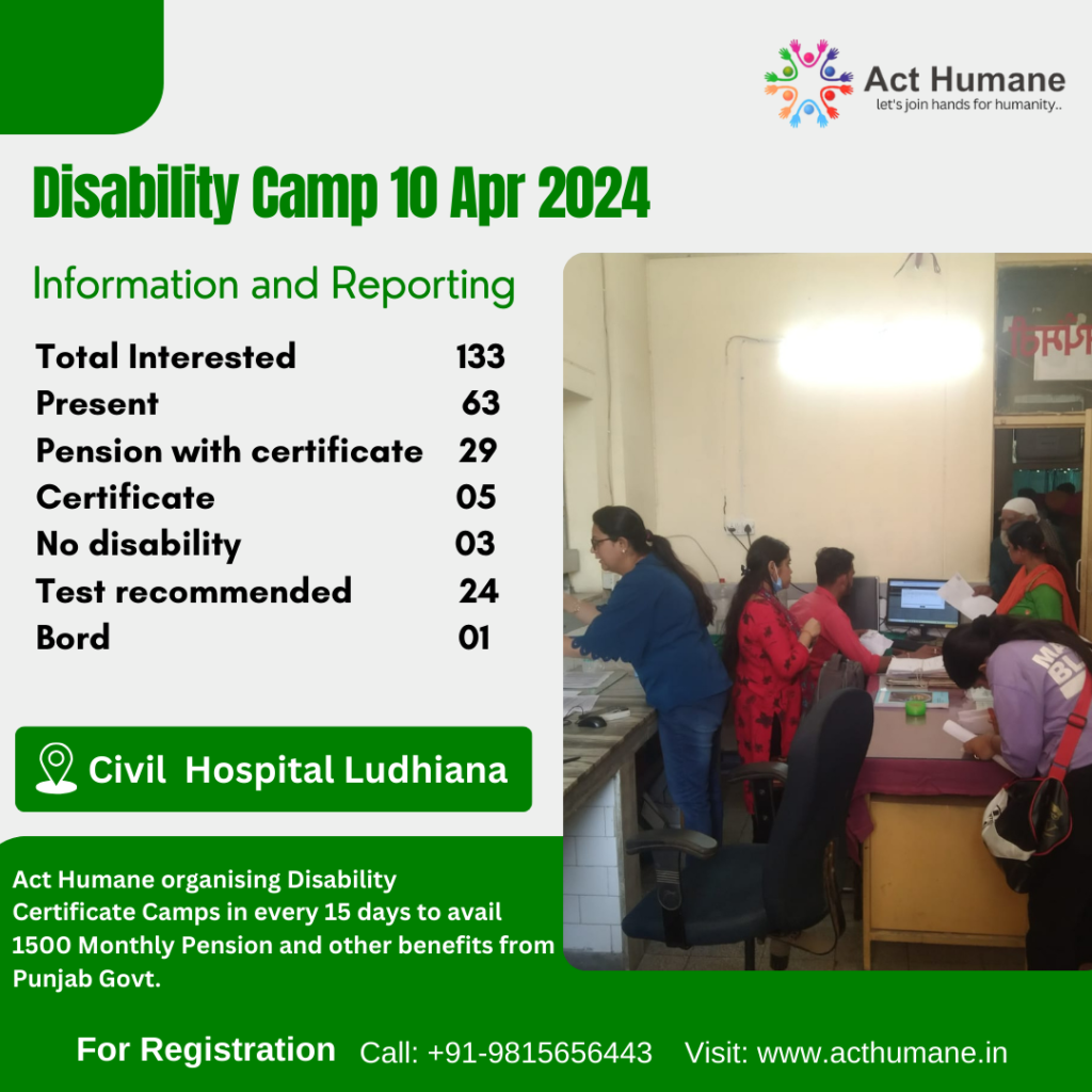 Disability Camp Apr,10 2024 |  Disability Camp Punjab