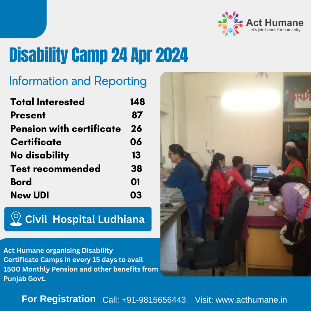 Disability Camp Apr,24 2024 |  Disability Camp Punjab