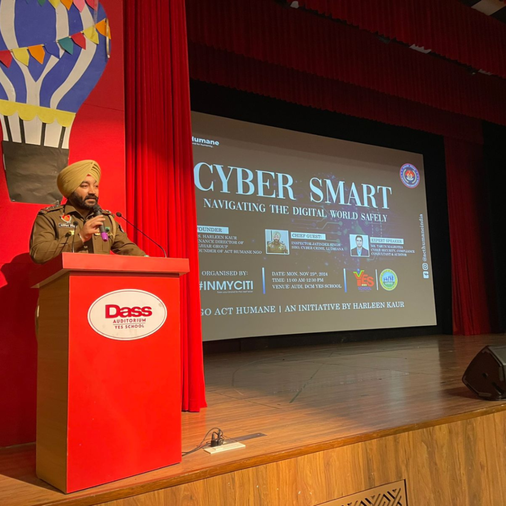 Cybersecurity Awareness Seminar at DCM Yes School, Ludhiana