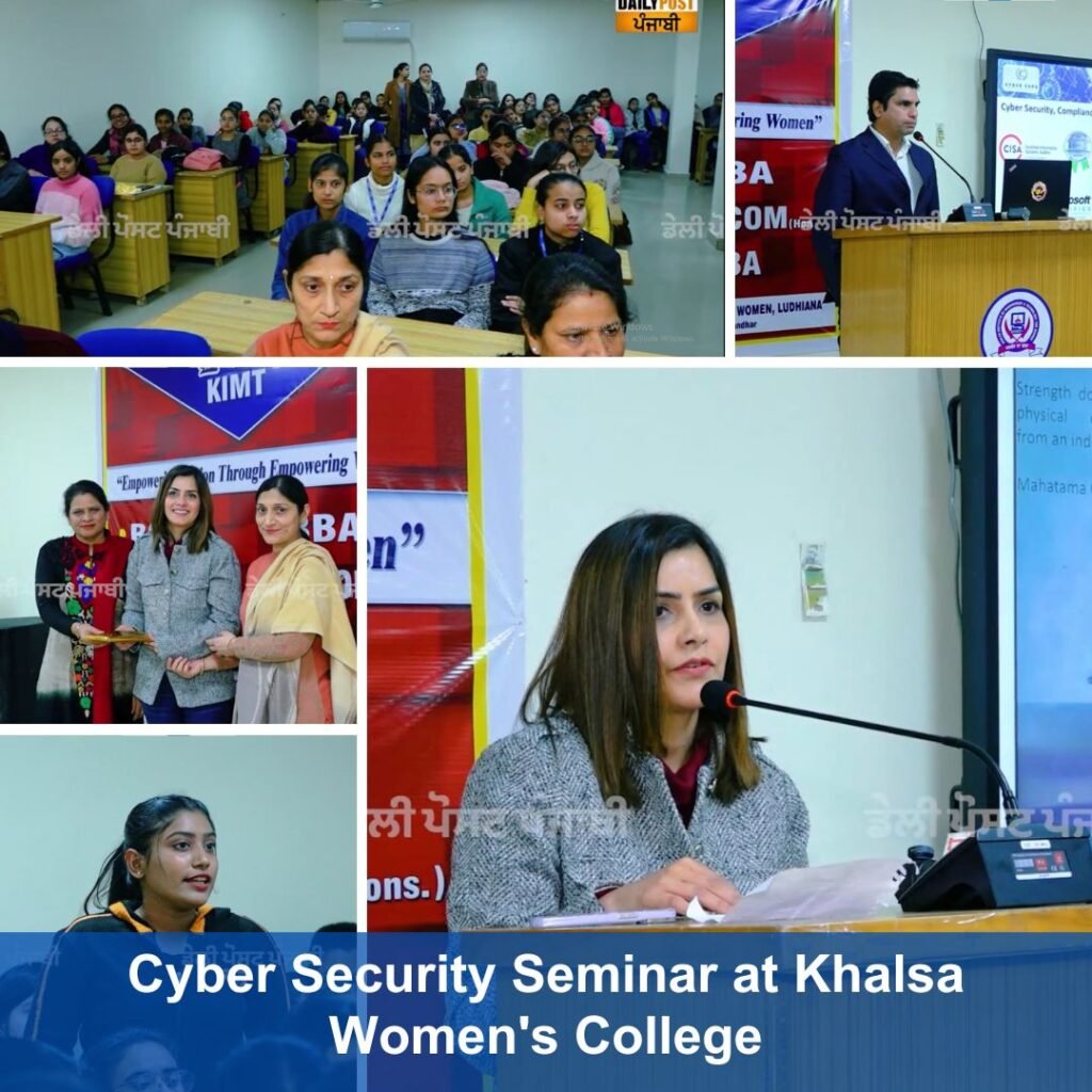 Cyber Security Seminar at Khalsa Women College