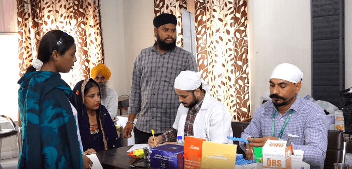 Free Health Camp at Islam Ganj by Act Humane