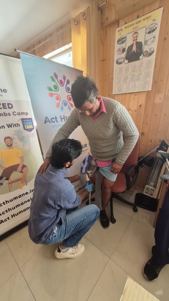 Act Humane Organised Free Artificial Limbs Camp in Shimla