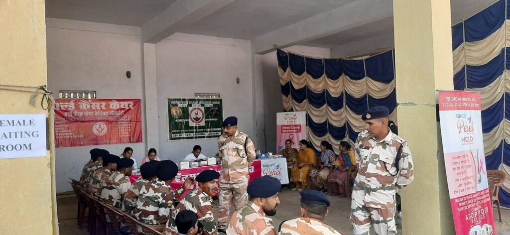 Cancer Awareness Camp at ITBP Camp, Aware 250 beneficiaries.